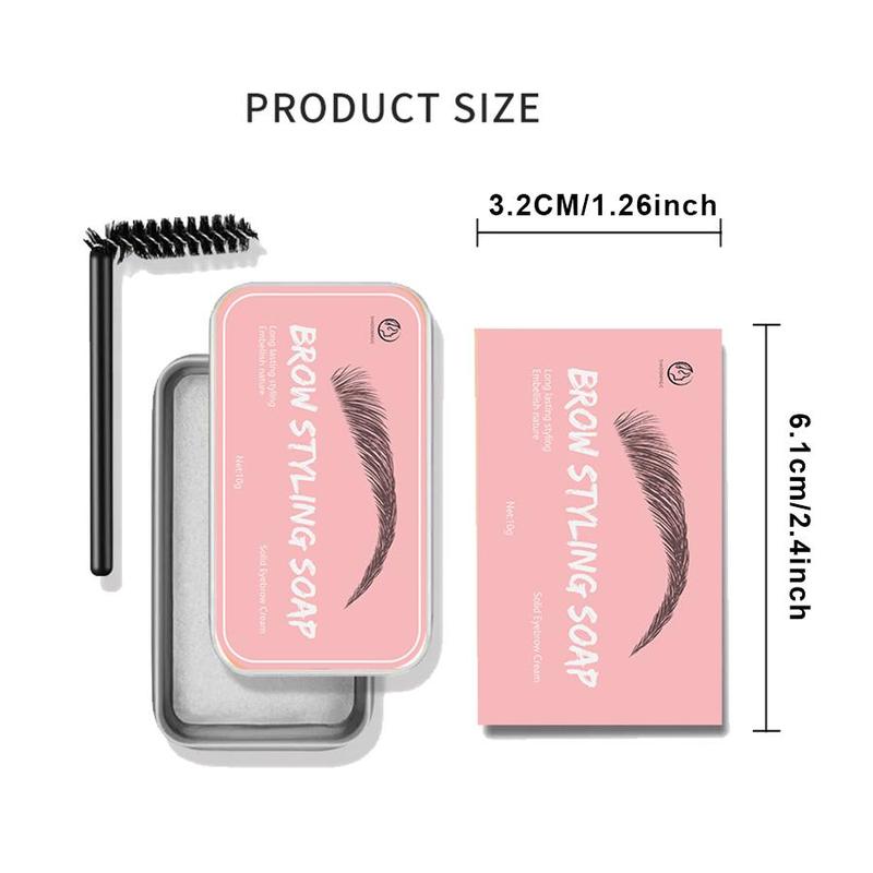 Eyebrow Setting Cream, Long Lasting Eyebrow Gel with Brush, Professional Eyebrow Makeup Tool for Women & Girls Daily Use