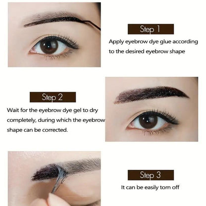 Eyebrow Dyeing Stick Set, 2pcs/set Waterproof Eyebrow Dyeing Gel, Long Lasting Eyebrow Tinted Gel, Eye Makeup Tool