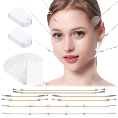 Invisible Face Tapes?With 8pcs Lifting Ropes, 20pcs/set Instant Face & Neck Lift Tape Kit, Professional Skincare Tools For Women