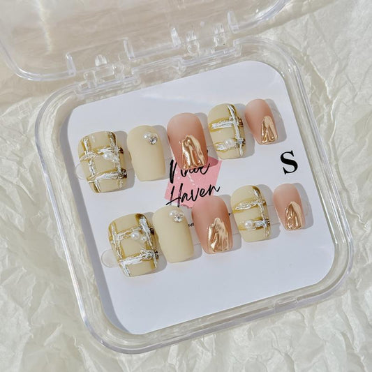 NailHaven| handpainted cute designs | short nails | acrylic press-on| fake nails |Handmade | high quality Press on nails 10 pcs|reusable nails|nail art|nail charm|handmade press ons|u a sacri lic as