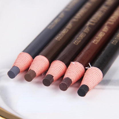 Waterproof Eyebrow Pencil (5pcs), Long Lasting Eyebrow Pencil, Brow Styling Brush, Sweat Proof High Pigmented Brow Shading & Filling Pencil, Makeup Tool Easy to Apply