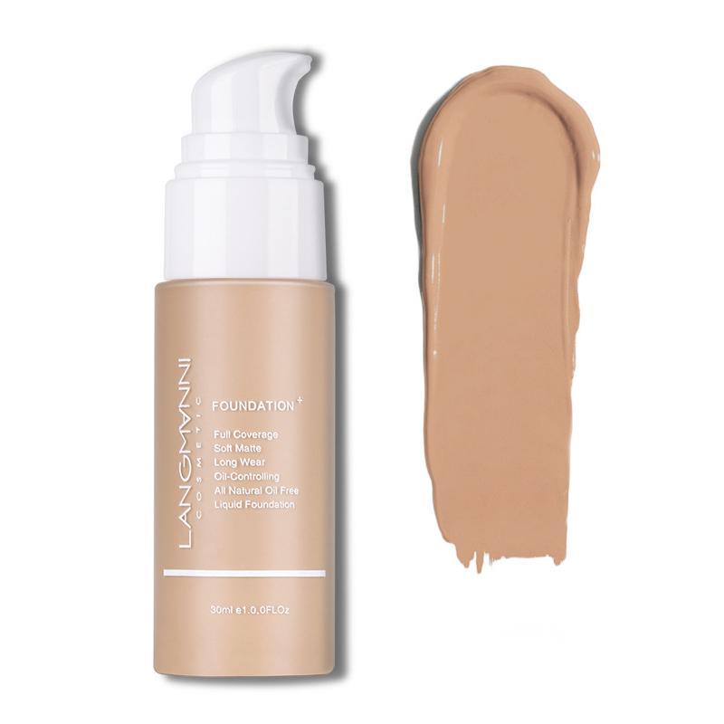 1 Piece Matte Long-lasting Foundation, Oil Control Foundation, Moisturizing Liquid Foundation, Contouring, Dark Skin Covering, Highlighting, Concealing Foundation Cream, Full Coverage Flawless Makeup Cream, Long Lasting Lightweight Concealer Foundation