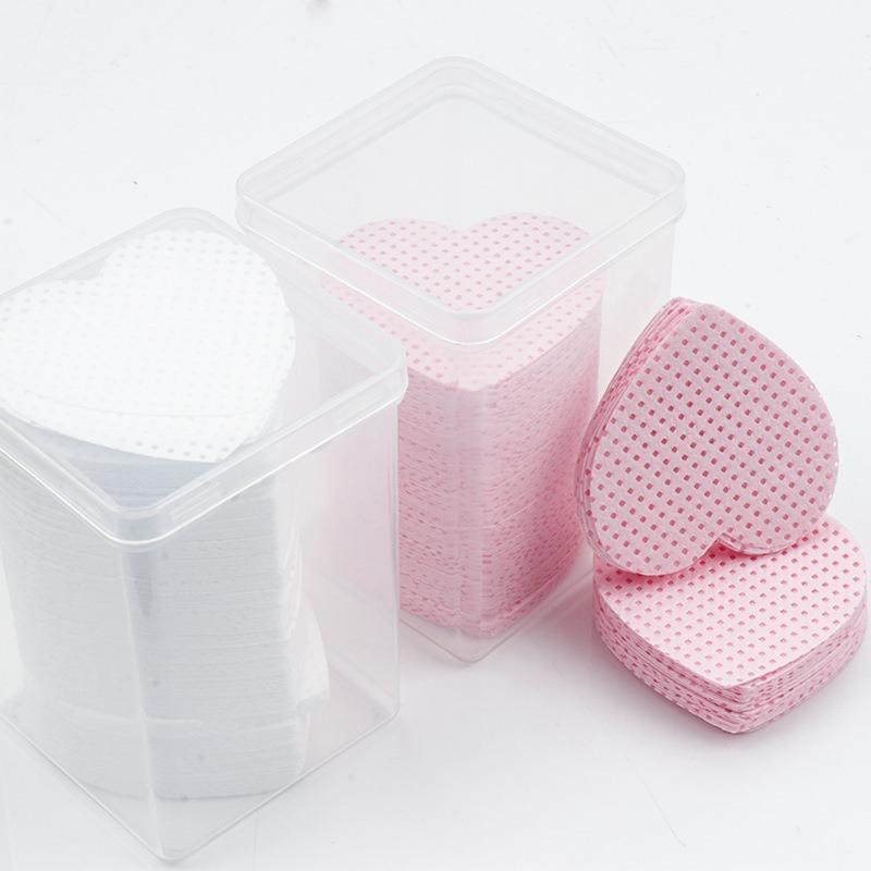 Heart Shaped Comfort Facial Cleaning Pad with Storage Box, 200pcs Disposable Makeup Removal and Facial Cleansing Pad for Daily, Facial Skin Care Tool for Women