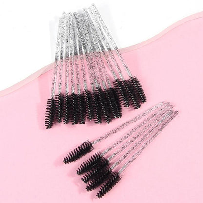 Travel Disposable Eyelash Brushes, 20pcs Portable Eyelash Spoolie Brushes, Makeup Tools for Women Girls Outdoor Travel, Mascara Sticks Lash Brushes