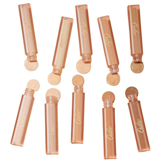 Oulac Liquid Concealer Make Up For Dark Spots, Under Eye Circles, Blemishes With Hydrating Smooth Formula Lightweight Texture Easy to Spread No-Greasy Buildable High Coverag,Non-Sticky Skin Feel Quick Dry Coverage Foundation Matte Waterproof