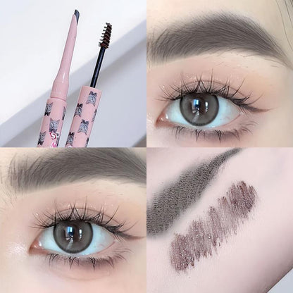 2 in 1 Double-ended Eyebrow Pencil & Eyebrow Brush, 1 Piece Waterproof Long Lasting Eyebrow Pencil, Brow Shading & Filling Products for Women and Girls