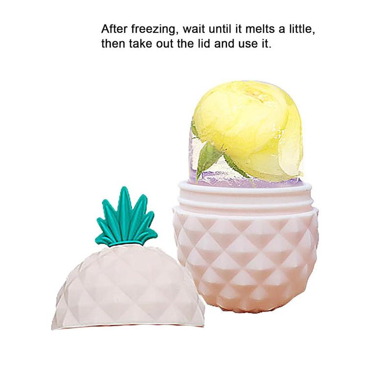 Pineapple Shaped Ice Face Roller, Facial Mold Cube Ice Rollers for Face & Eye, Ice Mold Ice Compress Skin Care Tool for Women, , Facial Contour Massager