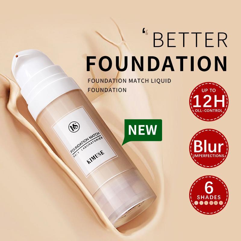 Long Lasting Waterproof Liquid Foundation, 1 Count Moisturizing Concealer, Dark Skin Covering Foundation Cream, Full Coverage Flawless Makeup Cream