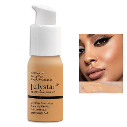 Matte Long-lasting Liquid Foundation, Natural Flawless Lightweight Liquid Foundation, Makeup Product for Women