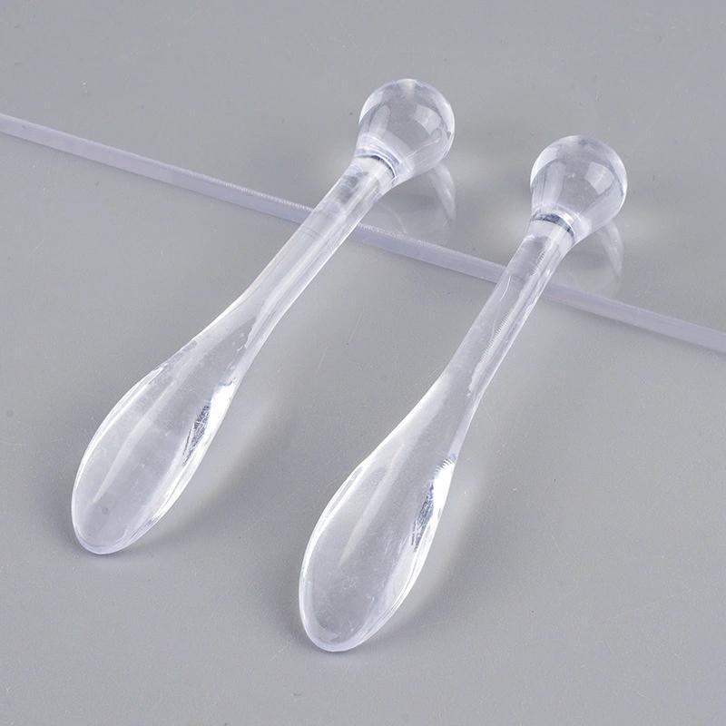 2pcs 2 in 1 Clear Facial Cream Spatula, Eye Cream Spoon For Girls And Women, Eye Massage Stick, Portable Eye Cream Applicator Tool