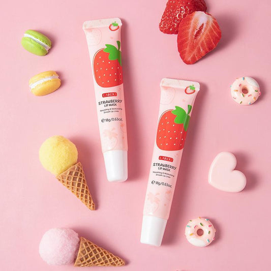 Strawberry Lip Mask, 1 Count?Moisturizing Lip Balm, Hydrating Plumping Lip Stick Lip Moisturizer, Lip Skin Care Treatment Lip Care Product