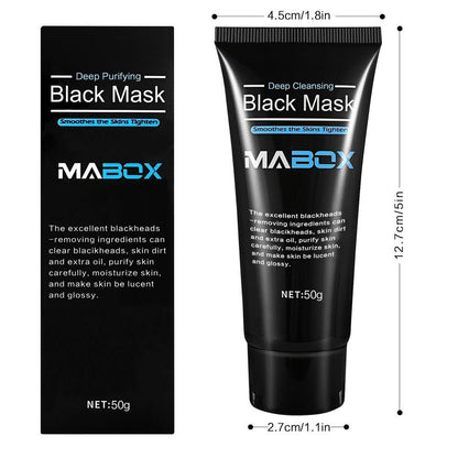 Bamboo Charcoal Facial Cleansing Mask, Blackhead Remover Mask, Facial Care Peel-off Mask