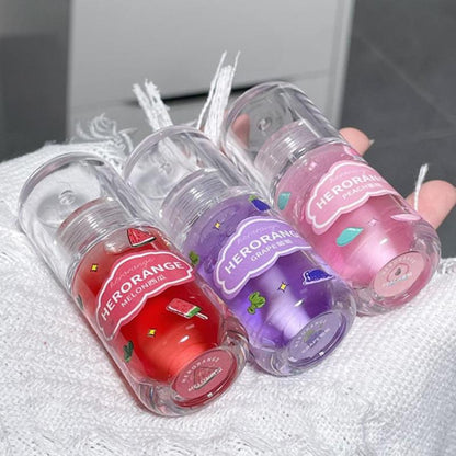 Moisturizing Lip Oil, Fruit Scented Lip Gloss, Lip Care Product for Women & Girls