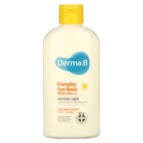 Derma:B Everyday Sun Block, SPF 50+ PA++++, 6.7 fl oz (200 ml)