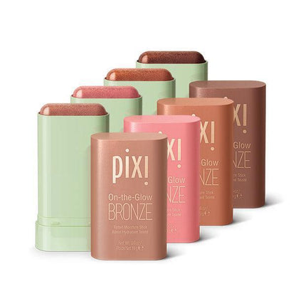 Pixi On-the-Glow Bronze - Tinted Moisture Stick Bronzer for Radiant GLOW