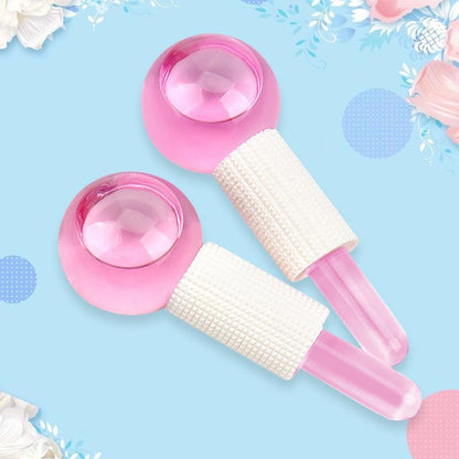 Ice Ball Face & Eye Skincare Massage Roller, 2 Counts/set Professional Ice Ball Face Massager, Beauty & Personal Care Tool for Women