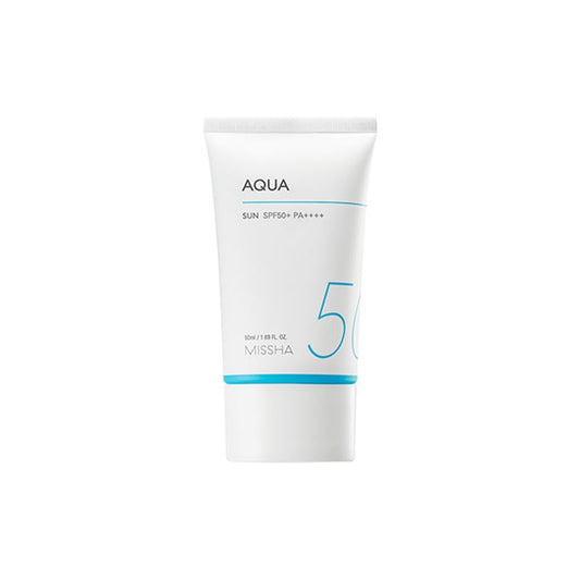 [Missha] All-Around Safe Block Aqua Sun Gel 50ml, Soothing Moisture, Water and Sweat Resistant, Lightweight Texture, Nourishing Sunscreen, Impenetrable UV Protection