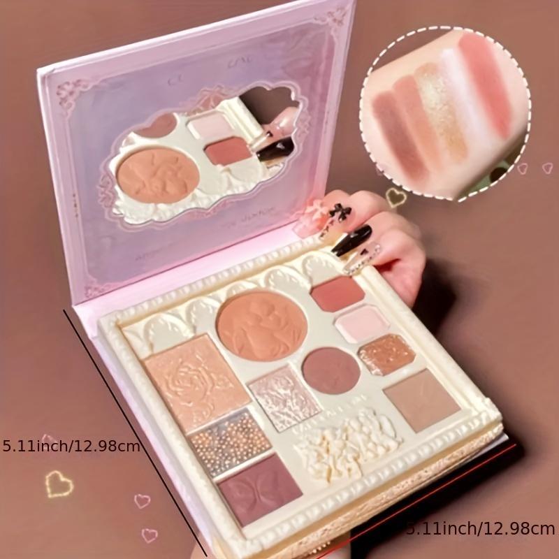 Summer 10 Color Eyeshadow Palette With Mirror, Glitter Eye Makeup Palette, Long-lasting Shimmer & Matte Eyeshadow Powder, Fashion Eye Makeup Products Fit For All Eye Styles & Occasions