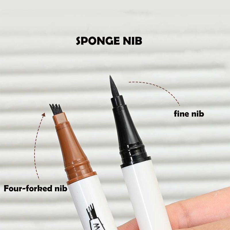 Double-ended 2-In-1 Eyebrow & Eyeliner Pencil, 1 Count Waterproof Eyebrow Pencil, Long-lasting Eyebrow Pencil, Professional Eye Makeup Tool For Women