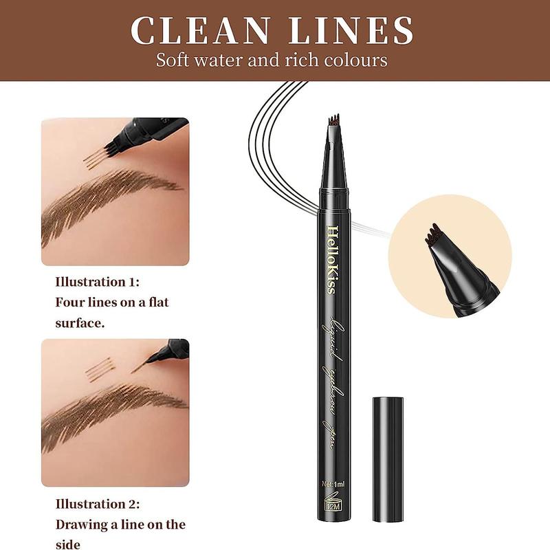 Liquid Eyebrow Pencil, 1 Count Long Lasting Brow Shading & Filling Pencil, Makeup Tool Easy to Apply