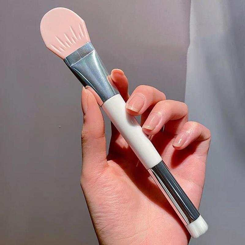 Dual-ended Facial Mask Brush, Comfort Face Mask Applicator, Face Mask Spatula, Facial Pore Cleaner, Household Facial Cleansing Brush, Women Face Mask Scraper