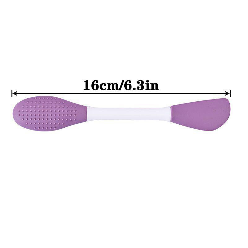 2 In 1 Double-ended Face Mask Brush (1 Piece), Silicone Face Mask Applicator, Facial Skin Care Tool