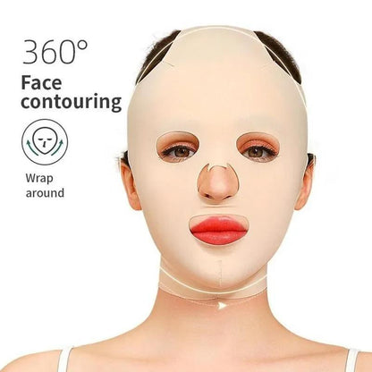 3D Face Skin Care Bandage, 360¡ã Wrap?Face Contouring Lifting Face Mask with 3 Gear Adjustment, Multi-use Skin Care Tool for Women