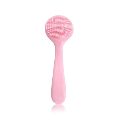 Manual Silicone Facial Cleansing Brush, Double Sided Face Scrubber for Daily Skin Care, Face Exfoliator Massage Brush Shower Cleaning Brush