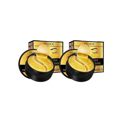 Golden Eye Mask, with Pure Natural Ingredients to Effectively Relieve Dry Skin and Make the Skin Around the Eyes Look More Vibrant for Women