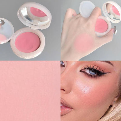 Long Lasting Air Cushion Blush, 1 Count Single Color Makeup Blusher Palette, Suitable for All Skins