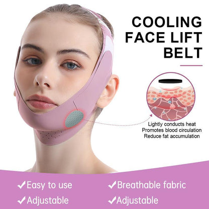 Reusable V-line Face Lifting Strap, Summer Breathable Comfort Face Lifting Band, Lifting the Sagging Double Chin, Comfort Skincare Tools