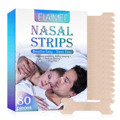 Nasal Strips, 80pcs/box Nasal Strips for Improving Sleep Quality, Nasal Congestion Relief Nose Patch, Personal Care Products for Women & Men