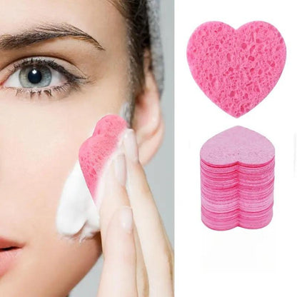 Face Cleaning Tool Set, Facial Cleansing Kit Including Heart Shaped Sponge & Face Washing Wristband & Headband & Facial Cleansing Brush, Cleaning Makeup Brushes