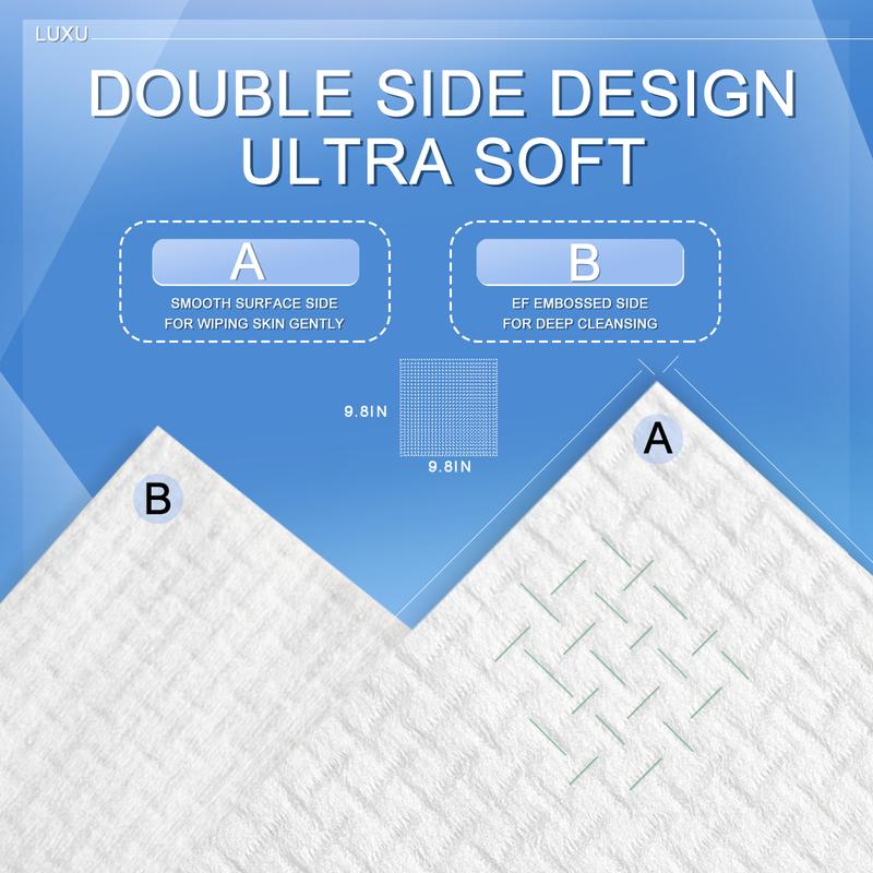 LUXU Disposable Face Towels Home Use Single-use Towelette degradable face towel Facial Skincare Delicate Comfort skincare towels