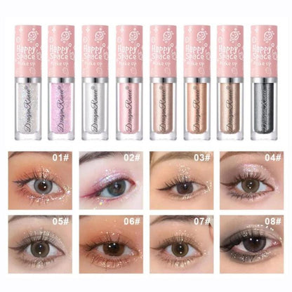 Multifunctional Glitter Eyeshadow, Pearlescent High Pigmented Blendable Eye Shadow, Long-lasting Easy-coloring Eye Makeup Products