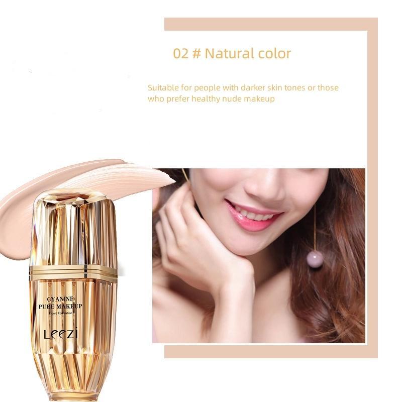 Long Lasting Liquid Foundation, Moisturizing Full Coverage Flawless Makeup Cream, Makeup Product for Women