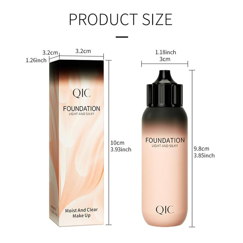 Flawless Long Lasting Liquid Foundation, Oil Control Moisturizing Invisible Pores BB Cream, Makeup Tools for Women