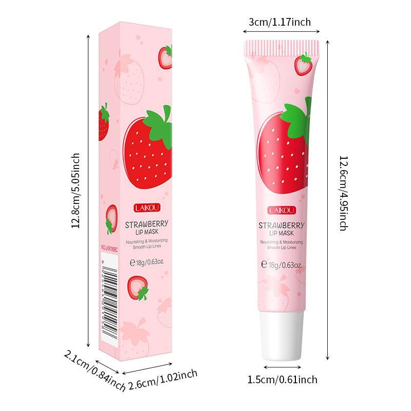 Strawberry Lip Mask, 1 Count?Moisturizing Lip Balm, Hydrating Plumping Lip Stick Lip Moisturizer, Lip Skin Care Treatment Lip Care Product