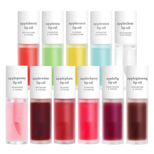 Nooni Korean Apple Lip Oil | Glowing, Tinting, Moisturizing (13 options) 0.12 Fl Oz Comfort Skincare lipoil