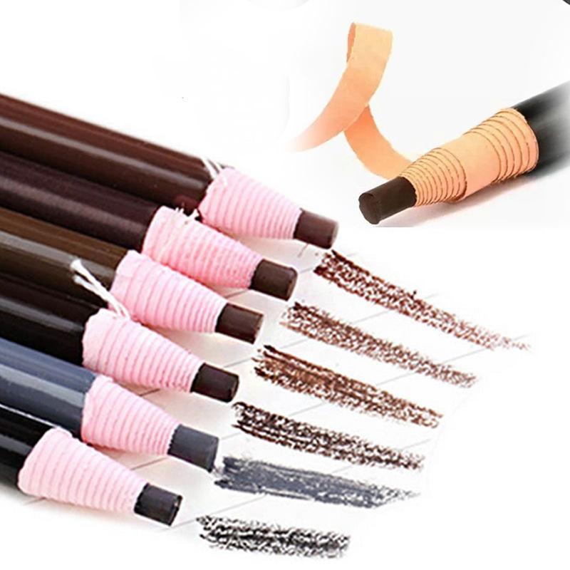 Waterproof Eyebrow Pencil (5pcs), Long Lasting Eyebrow Pencil, Brow Styling Brush, Sweat Proof High Pigmented Brow Shading & Filling Pencil, Makeup Tool Easy to Apply