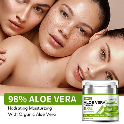 50ml Aloe Vera Moisturizing Cream, Hydrating Nourishing Skin Care Cream, Spring Deep Nourishing Comfort Skin Cream for All Skin Types, Summer Skin Care Products