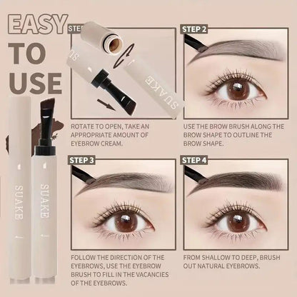 Eyebrow Dye Kit, 1 Count Professional Eyebrow Tinted Cream, Eyebrow Makeup Products for Women