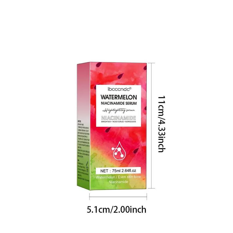 Nicotinamide Essence, Watermelon Fruit Extract Moisturizing Skin Essence, Controlling Oil Essences, without Watermelon Flavor, Skincare