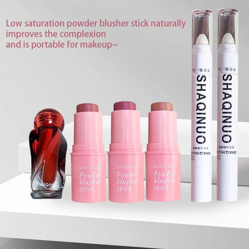 Long Lasting Beauty & Personal Care Cosmetic, Artistic Lip Clay Stick, Highlighter Bubble Pen, Vitality Silky Blush Stick