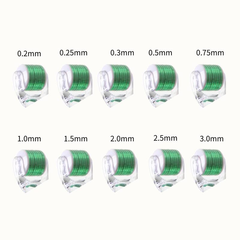 Facial Massage Roller, Transparent Handle Green Head Massage Roller, Professional Skincare Tools for Face & Body