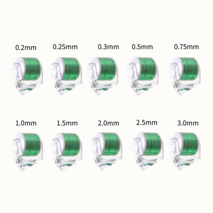 Facial Massage Roller, Transparent Handle Green Head Massage Roller, Professional Skincare Tools for Face & Body