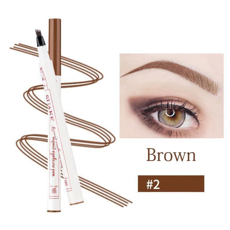 Forked Design Eyebrow Pencil, Long Lasting Natural Eyebrow Pencil, Facial Beauty Tools