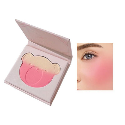 Bear Shaped Blush Palette, 1 Count Long Lasting Matte Powder Blush, Lightweight Natural Look Blush, Facial Makeup Tools for Daily Use