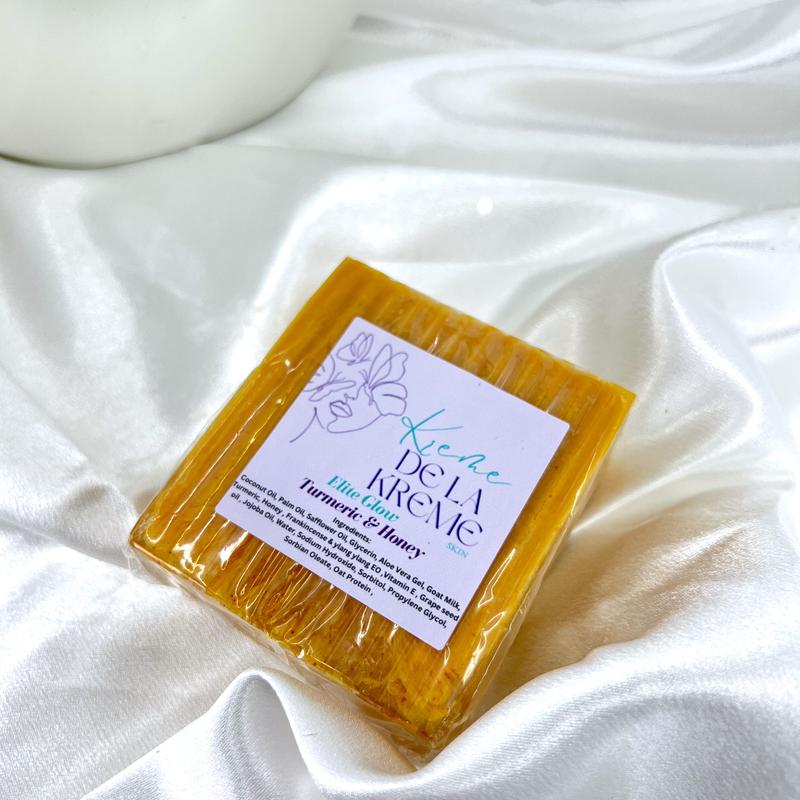 Elite Glow Turmeric & Honey Soap Gentle Nourishing Daily Cleanser Sensitive