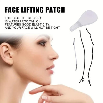 40pcs Face Lifting Sticker & 3pcs Rope Set, V-shaped Face Lifting Strap, Face Lifting Sticker for Women